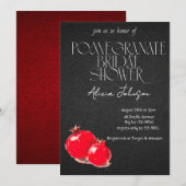 Blozen Granaatappel Branch Vrijgezellenfeest Kaart (Voorkant / Achterkant)