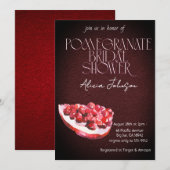 Blozen Granaatappel Branch Vrijgezellenfeest Kaart (Voorkant / Achterkant)