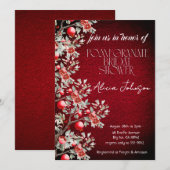 Blozen Granaatappel Branch Vrijgezellenfeest Kaart (Voorkant / Achterkant)