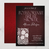 Blozen Granaatappel Branch Vrijgezellenfeest Kaart (Voorkant / Achterkant)