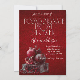 Blozen Granaatappel Branch Vrijgezellenfeest Kaart