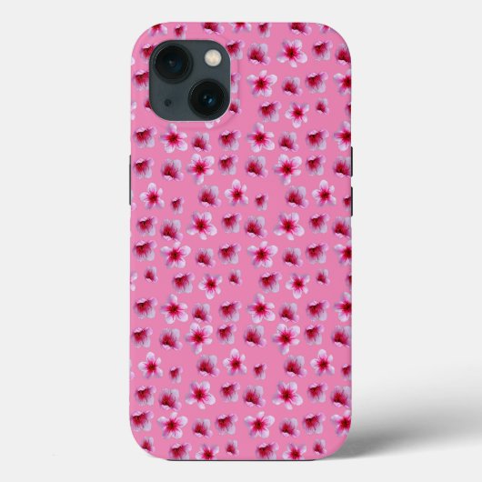 Blozen in bloei: roze bloesems op roze Case-Mate iPhone case (Achterkant)