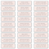 blozen | Individuele gast Adresetiketten Sticker (Voorkant)