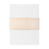 Blozen Linnen Herfst Bloemen Uitnodiging Buik Band Uitnodigingen Wikkel (Achterkant Voorbeeld)