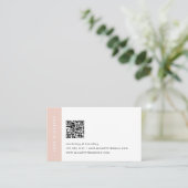 blozen | Moderne minimalistische QR-code Visitekaartje (Staand voorkant)