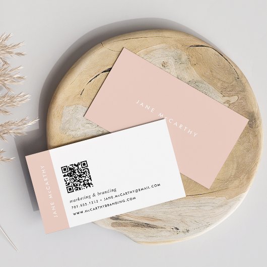 blozen | Moderne minimalistische QR-code Visitekaartje