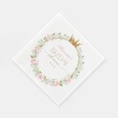 Blozen Romance: Roze Rozen & Baby's Ademen Servet (Hoek)