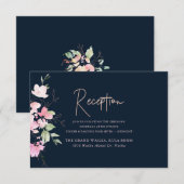 Blozen Romance Waterverf Receptie Kaarten (Voorkant / Achterkant)