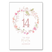 Blozen Romance, zoete erwten bloemenkrans Kaart (Voorkant)