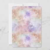 Blozen Roze Paarse Tie-dye Kaart (Achterkant)