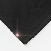 Blozen Roze Rose Goud Zwart Glitter Monogram Naam Fleece Deken (Hoek)