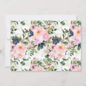 Blozen Rozen & pioenen Bloemenbevestiging Kaart (Achterkant)