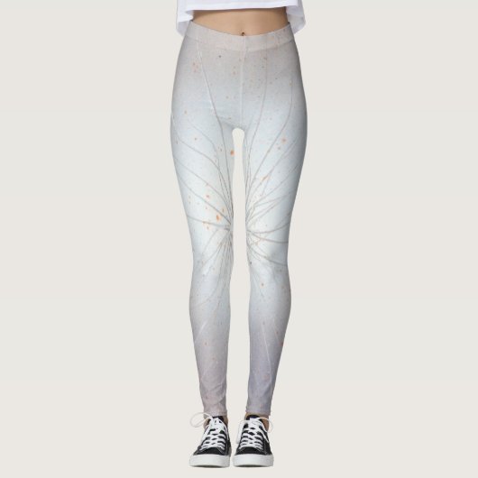 Blozen tot Wit Leggings (Voorkant)