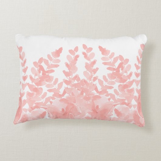 Blozen varen ontwerp voor een natuurlijk thuis accent kussen (Achterkant)