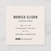 blozen visitekaartje (Achterkant)