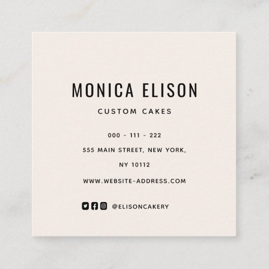 blozen visitekaartje (Achterkant)