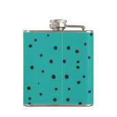 Blozen Vos en Stippen Patroon Heupfles (Achterkant)