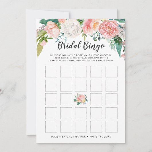 Blozen Zomer Bloemen Dubbelzijdig Vrijgezellenfees Kaart (Voorkant)