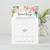 Blozen Zomer Bloemen Dubbelzijdig Vrijgezellenfees Kaart (Staand voorkant)