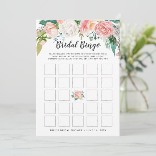 Blozen Zomer Bloemen Dubbelzijdig Vrijgezellenfees Kaart (Staand voorkant)