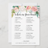 Blozen Zomer Bloemen Dubbelzijdig Vrijgezellenfees Kaart (Achterkant)