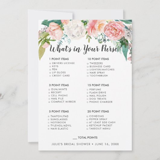 Blozen Zomer Bloemen Dubbelzijdig Vrijgezellenfees Kaart (Achterkant)