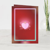 Blozend Bloedrood Valentijnsdag Feestdagen Kaart (Achterkant)