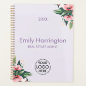 Blozend Bloeiende Mauve Makelaar Planner (Voorkant)