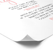 Blozend bloemig | Ring Game Vrijgezellenfeest teke Poster (Hoek)