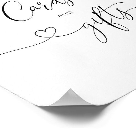 Blozend bloemkaarten en cadeaus Poster (Hoek)