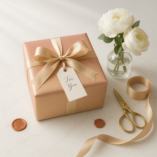 Blozend Goud Luxe Ombre Cadeaupapier