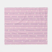 Blozend Hart Strepenpatroon Fleece Deken (Voorkant (Horizontaal))
