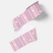 Blozend Hart Strepenpatroon Grosgrain Lint (Achterkant)