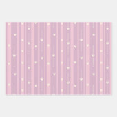 Blozend Hart Strepenpatroon Inpakpapier Vel (Voorkant 3)