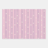 Blozend Hart Strepenpatroon Inpakpapier Vel (Voorkant 2)