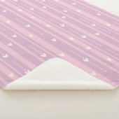 Blozend Hart Strepenpatroon Sherpa Deken (3/4)