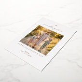 Blozend liefde foto sturen folie feestdagenkaart (Gedraaid)