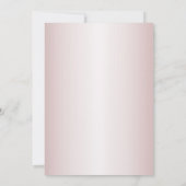 Blozend Parel Roze Zilver Verjaardagsfeestje Elke  Kaart (Achterkant)