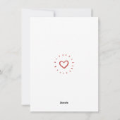 Blozend Rood Kwaststreek XOXO Valentijn Foto Liefd Feestdagenkaart (Achterkant)