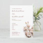 Blozend Roze 3D Bloem Modern Kaart (Staand voorkant)