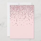 Blozend Roze 70e Verjaardag Kaart (Achterkant)