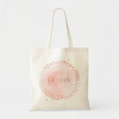 Blozend Roze Aquarel Cirkel Tote Bag (Voorkant)
