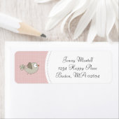 Blozend Roze Baby Vogel | Adres Etiket (Insitu)