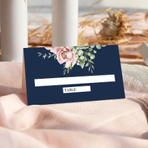 Blozend Roze Bloemig Eucalyptus Marineblauw Trouwe