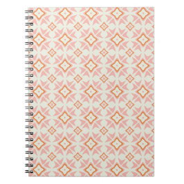 Blozend Roze Bloemige Geometrische Spiraal Noteboo Notitieboek