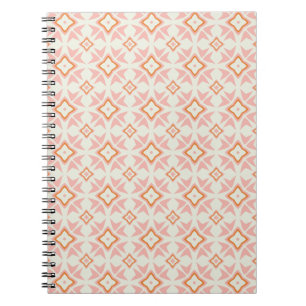 Blozend Roze Bloemige Geometrische Spiraal Noteboo Notitieboek