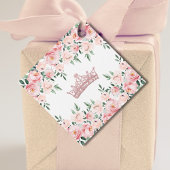 Blozend Roze Bloemige Quinceañera Dank Geschenk Bedankjes Labels