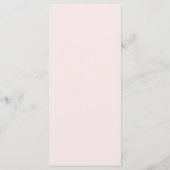 Blozend Roze Bloemrozen Wit 60e Verjaardag Menu (Achterkant)