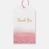 Blozend Roze en goud Cadeaulabel (Achterkant)