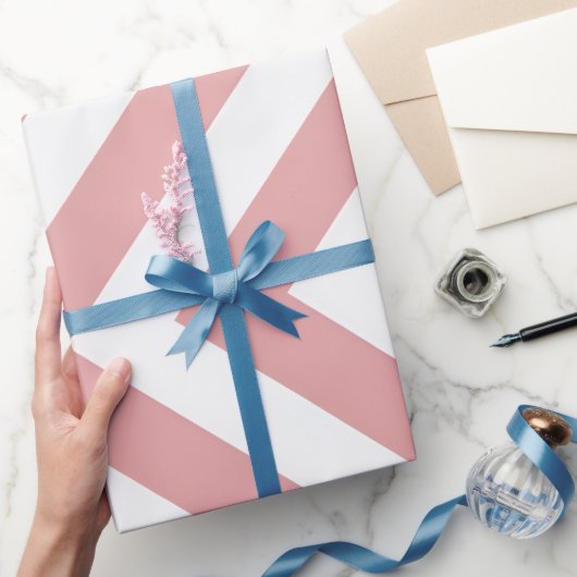 Blozend Roze Geometrisch Cadeaupapier (Geschenken)